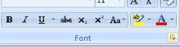 then Click the Font Dialog Box Launcher.