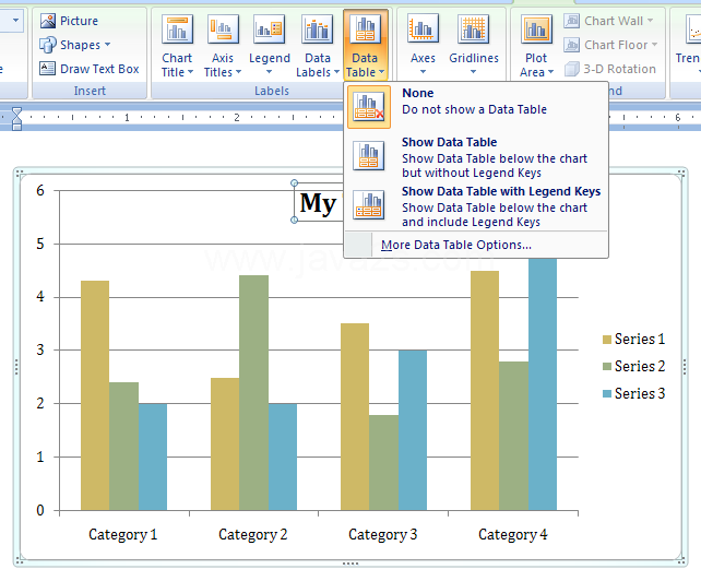 Click Data Table.