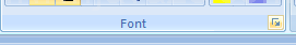 Then click the Font Dialog Box Launcher