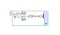 Continue to insert structures and symbols to complete your equation.