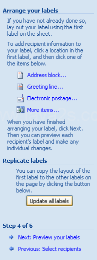 Click Update all labels.