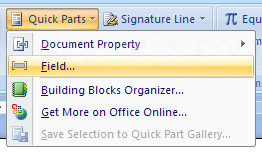 Then click Field.