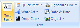Then click the Text Box button.