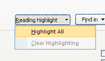 Then click Highlight All.