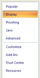 Then click Display