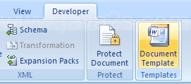 Click the Document Template button.