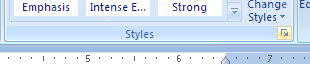 Click the Styles Dialog Box Launcher.