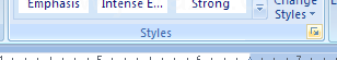 Click the Styles Dialog Box Launcher.