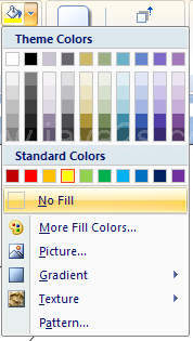 Then click the Shape Fill button
