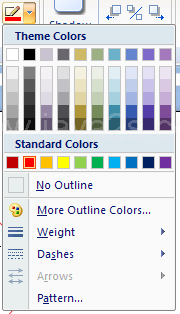 Then click the Shape Outline button
