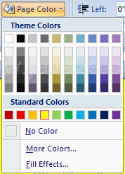 Then click the Page Color button.