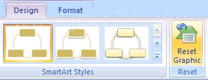 Then click the Reset Graphic button.