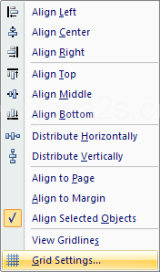 Then click Grid Settings.