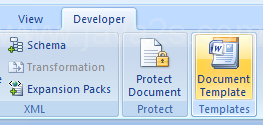 Click the Document Template button.
