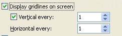 Select or clear the Vertical every check box